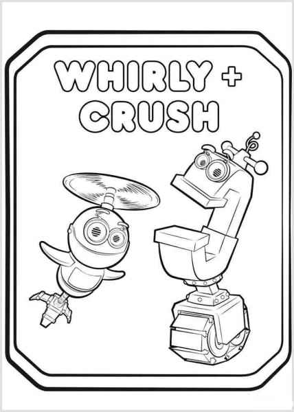 Whirly и Crush в рамочке