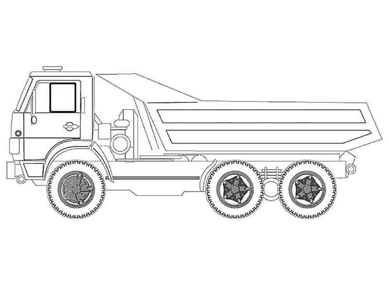 Машина Камаз с кузовом