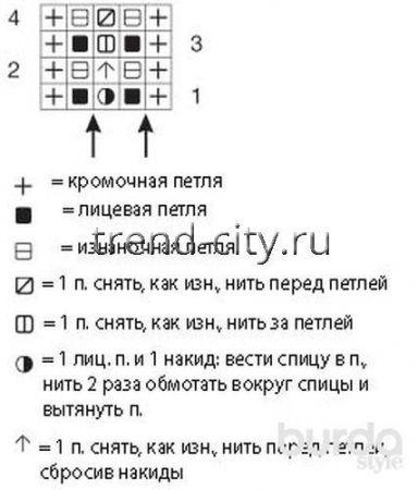 Топ спицами с воротником-стойкой