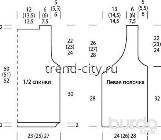 Топ крючком на пуговицах