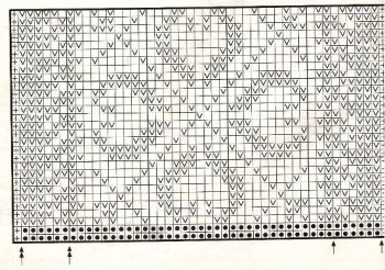 Жаккардовый узор спицами № 23