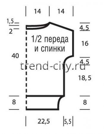 Легкий пуловер спицами с жаккардовым рисунком