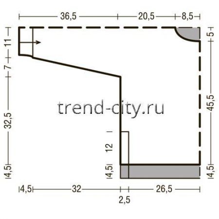 Джемпер спицами с комбинацией рельефных узоров