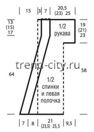 Бежевый жилет спицами