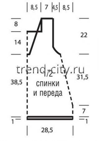 Белый ажурный топ спицами