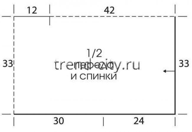 Короткий пуловер крючком в индейском стиле