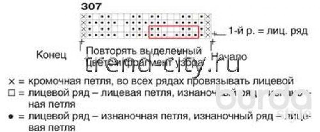 Туника спицами с шелковым поясом