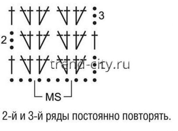 Джемпер крючком с цветными полосами