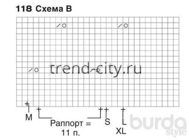 Голубой топ спицами