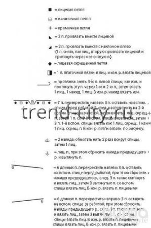 Топ спицами со структурным узором