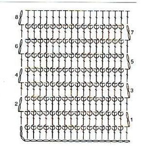 Ажурный узор крючком 54