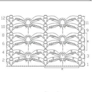 Ажурный узор крючком 62