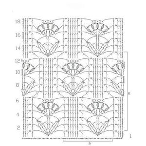 Ажурный узор крючком 71