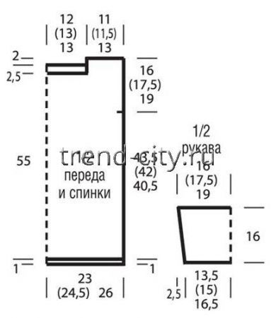 Облегающий джемпер спицами