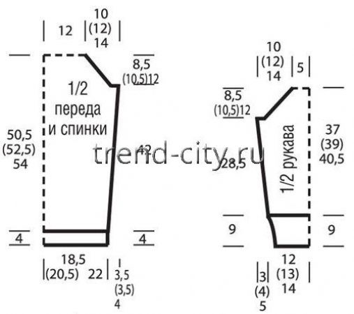 Джемпер спицами, связанный резинкой