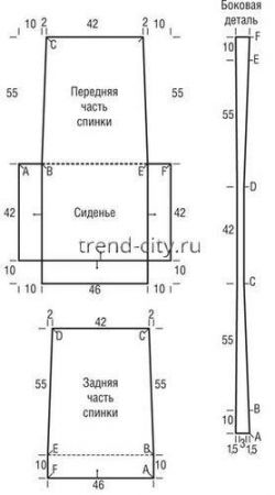 Чехол на кресло спицами