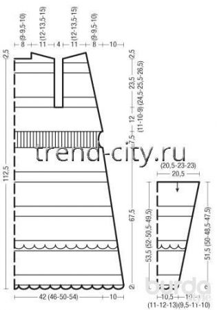 Длинный ажурный кардиган спицами