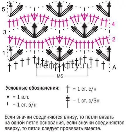 Топ крючком с перекрещенным лифом