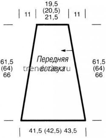 Пестрое платье спицами со вставкой