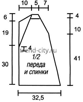 Серебристая туника спицами с вышивкой бабочка