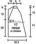 Серебристая туника спицами с вышивкой бабочка