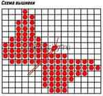 Серебристая туника спицами с вышивкой бабочка