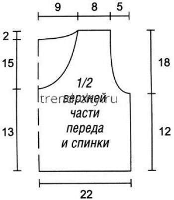 Топ спицами с цветочными мотивами