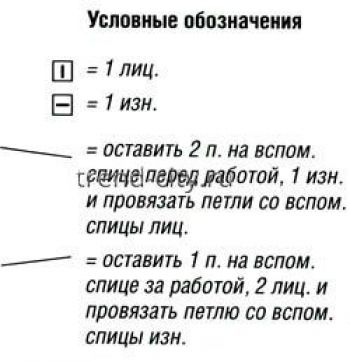 Топ спицами с узором из ромбов