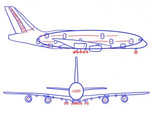 kak narisovat samolet0960