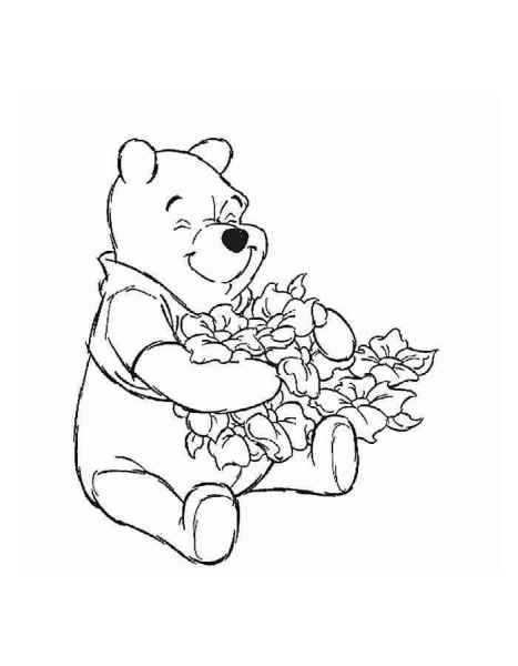 Винни Пух с цветами