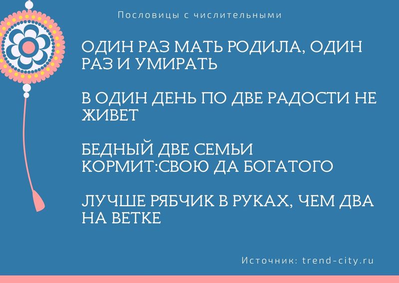 Пословицы с числительными 12
